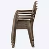 Silla Rimax Barú Con Brazos Mocca