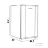Minibar Challenger 121 Litros Brutos - Cr121 Gris