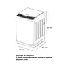 Lavadora Challenger Automática Gris 11kg (24lb) - Cw5711 Dg