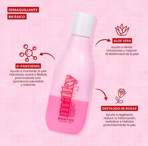 Desmaquillante Bifasico Milky Rose Montoc