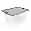 Caja Organizadora Estra Con Tapa, Broches Y Ruedas 55l