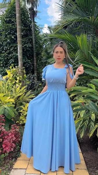 Vestido Largo - Manga Bolero – Elegancia Asimétrica