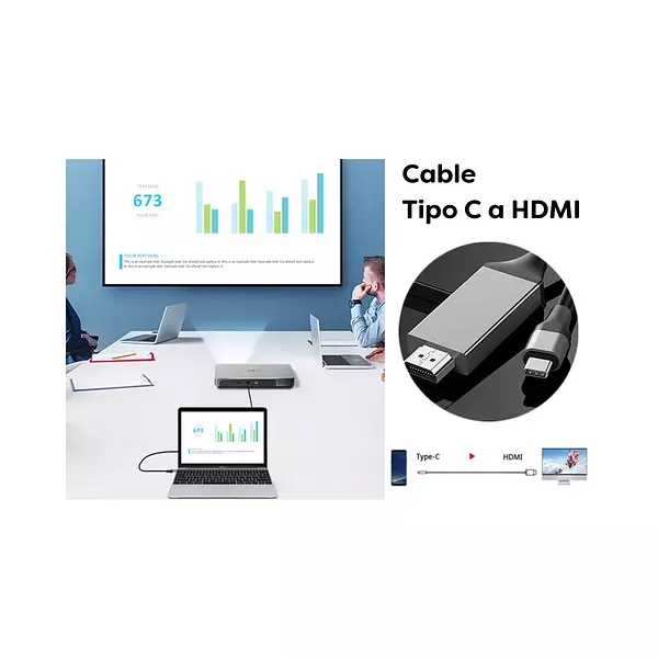 Cable Conversor Tipo C A Hdmi (4k 30hz)