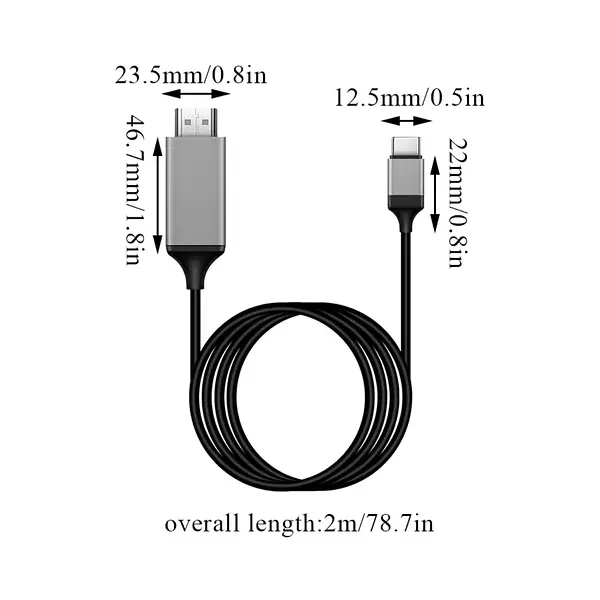 Cable Conversor Tipo C A Hdmi (4k 30hz)