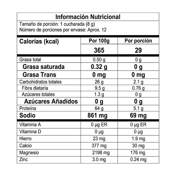 Spirulina / Espirulina Polvo | 100 Grs