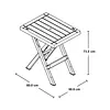 Mesa Rimax Plegable Barú Rectangular