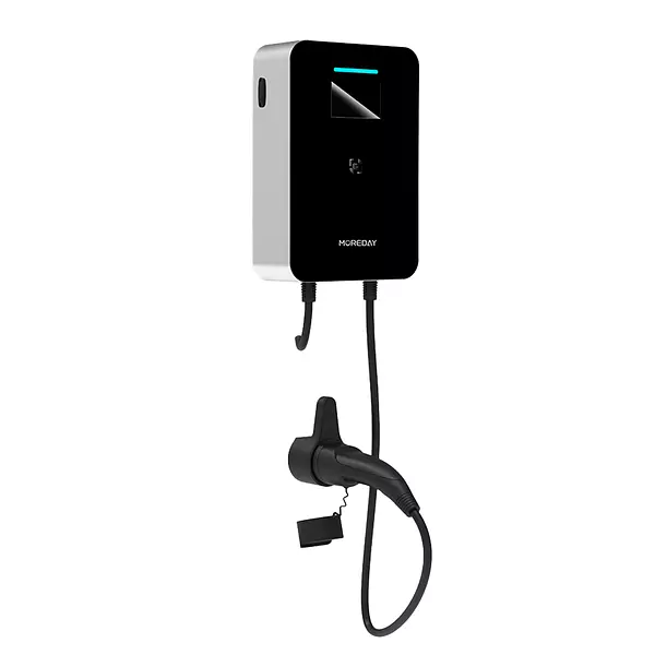 Cargador Ev Tipo 2 Wallbox Moreday 7kw 110-240v/32a Negro