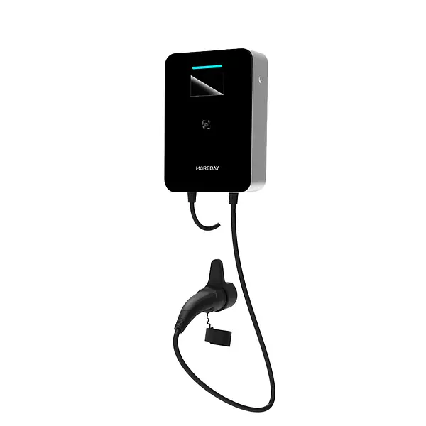 Cargador Ev Tipo Gbt Wallbox Moreday 7kw 110-240v/32a Negro