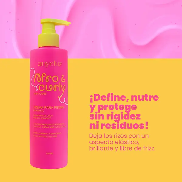 Crema Para Peinar Hidratante Curly Y Afro