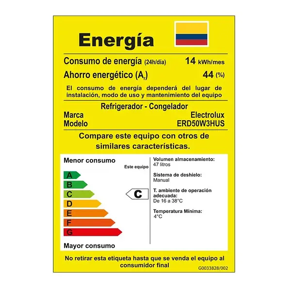 Minibar Electrolux 47l Gris (Erd50w3hus) - Frost