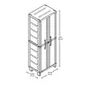 Armario Rimax Grande Rattan