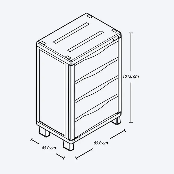 Armario Rimax Cajonero Rattan