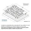 Estufa De Empotrar Challenger Vidrio Negro 60 Cm Sq6759