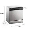 Lavavajillas Electrolux 8 Servicios/40 Piezas Portatil