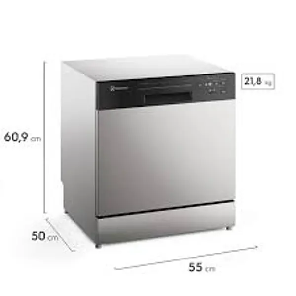 Lavavajillas Electrolux 8 Servicios/40 Piezas Portatil