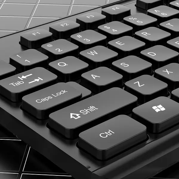 Combo Teclado Y Mouse Inalámbrico W100 Negro