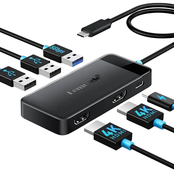 Conversor Multi Adaptador 6 En 1 Type C