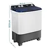 Lavadora Semiautomática 11 Kg Blanca Mabe