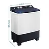 Lavadora Semiautomática 13 Kg Blanca Mabe