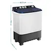 Lavadora Semiautomática 16 Kg Blanca Mabe - Lmd1123h