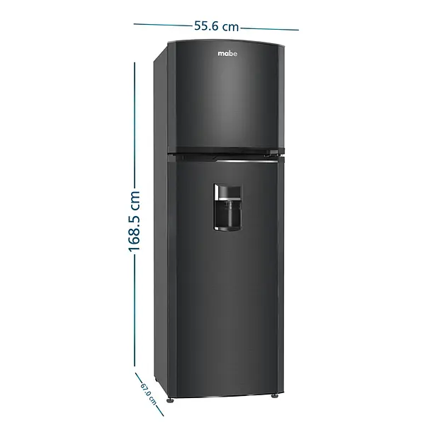 Nevera Mabe No Frost 267 L Brutos Black Steel Mabe
