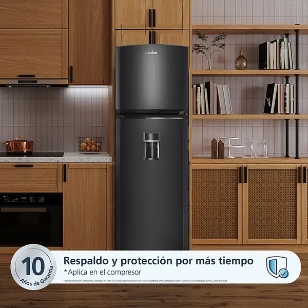 Nevera Mabe No Frost 267 L Brutos Black Steel Mabe