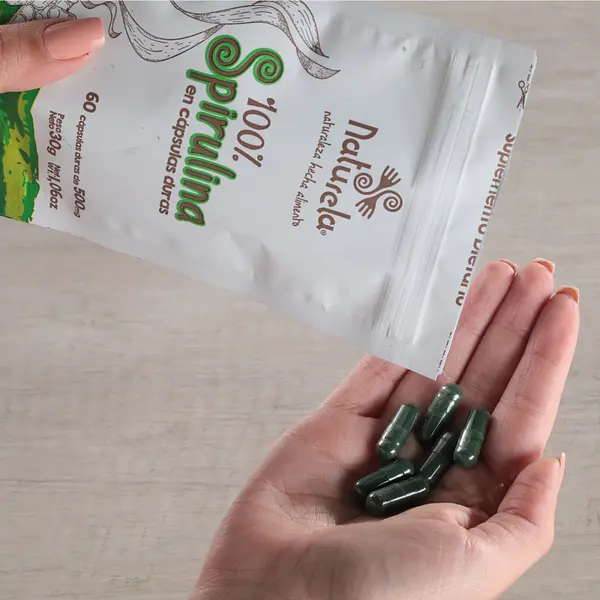 2 X 1 Spirulina Cápsulas Vegetales