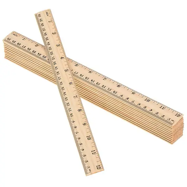 Regla De Madera 30cm
