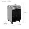 Estufa Challenger Con Horno Inox 60 Cm 4 Puestos Gas Propano
