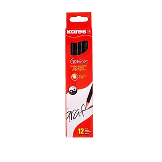 Lapiz 2hb Hexagonal Negro Kores 92600p