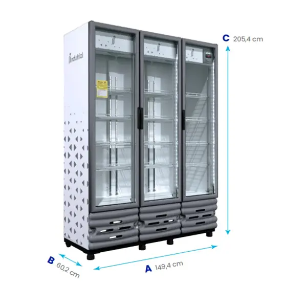 Vitrina Vertical Indufrial Forte V40 G-Rhc