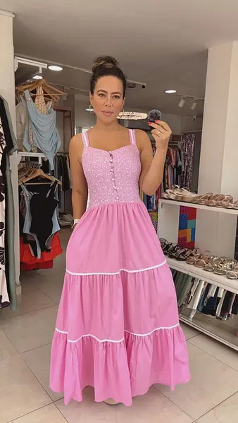 Vestido Rosa Pastel