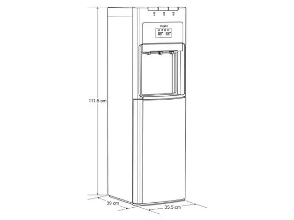 Dispensador De Agua Whirpool Con Botellon Oculto