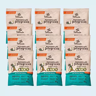 Rosquillas + Spirulina Naturela 12 Unidades 40g C/U