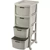 Cajonero Rimax Rattan 4 Gavetas