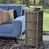 Cajonero Rimax Rattan 4 Gavetas
