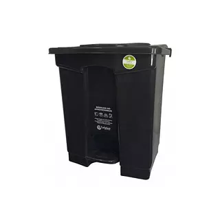 Papelera Colplast Cuadrada De Pedal 60 Litros