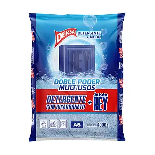 Detergente De Polvo Dersa Con Bicarbonato + Jabon Rey